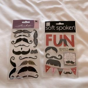 Mustache stickers